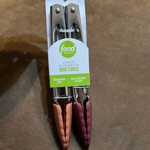 NWT Food Network 2-Piece Mini Tongs